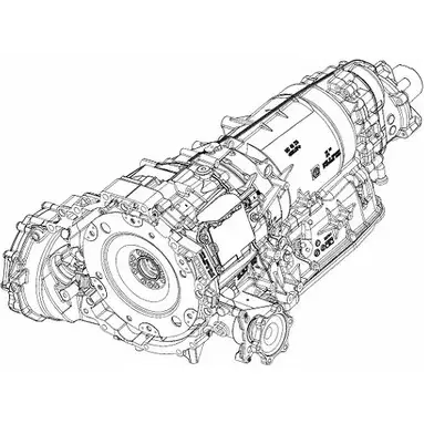 Автоматическая коробка передач ZF PARTS 1087.056.013 BPKFF 815022 8 P 55 FLH