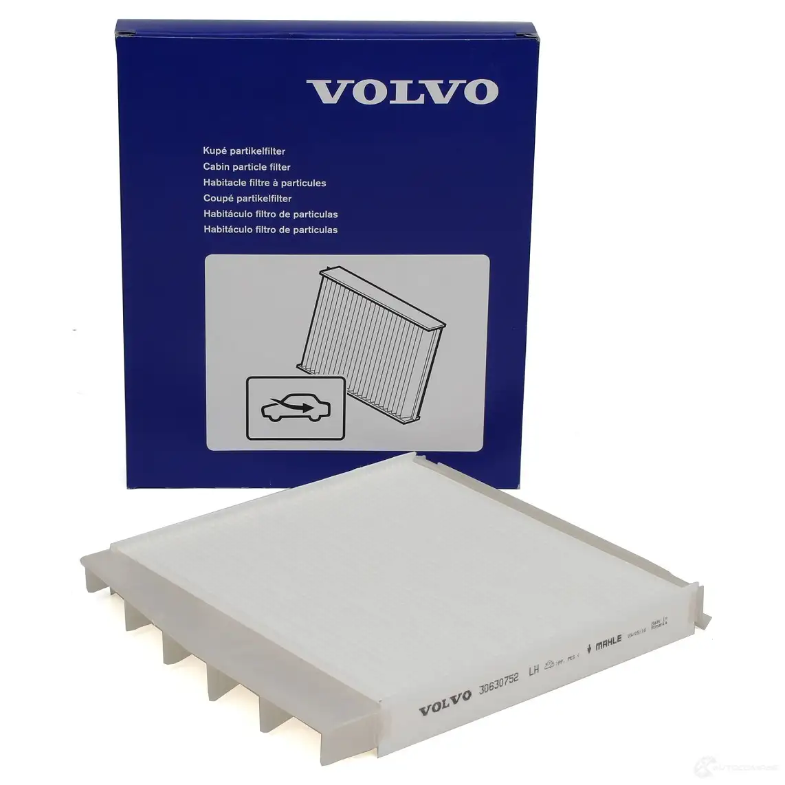Оригинальный салонный фильтр S60 I S80 I V70 II XC90 I VOLVO 30630752 22029574 ZU6K 8 - Изображение 1
