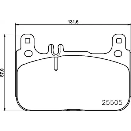 Тормозные колодки дисковые, комплект MINTEX 1786ZT 255 05 MDB3725 831138 изображение 0