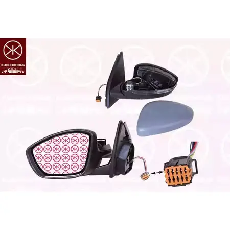 Зеркало боковое наружное KLOKKERHOLM 854939 55281042 JY0 OHM9