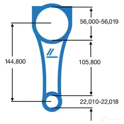 Шатун IPSA co007000 1437456129 40S TZ