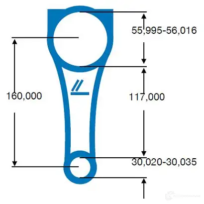 Шатун IPSA co001700 Z8JW 4 1971136 - Изображение 1