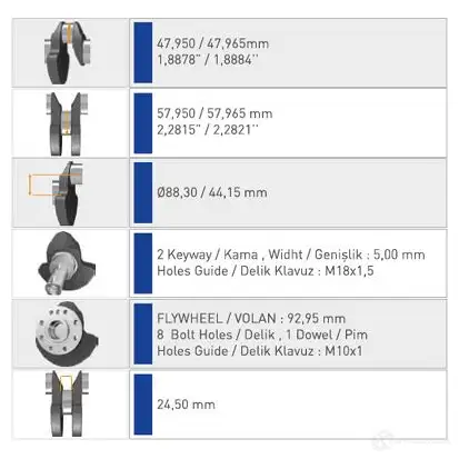 Коленвал IPSA ck001601 1437473472 KASA C изображение 1