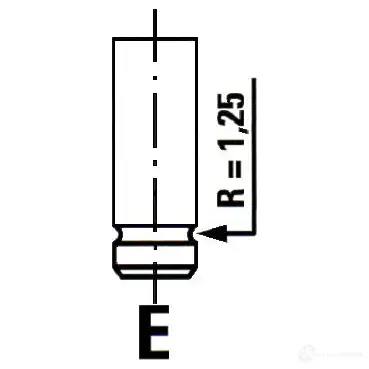 Впускной клапан IPSA 1979906 HH 77J 8112000007322 vl066200 изображение 0