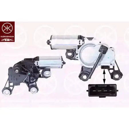 Мотор стеклоочистителя KLOKKERHOLM 858642 75207173 93G IM9