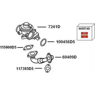 Рециркуляция отработанных газов WAHLER 865759 0 GC3W 7900430