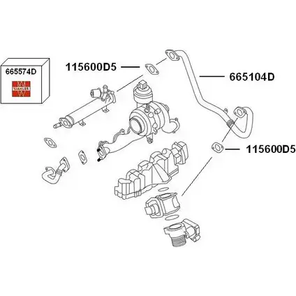 Рециркуляция отработанных газов WAHLER 2WDH H 7900470 865767