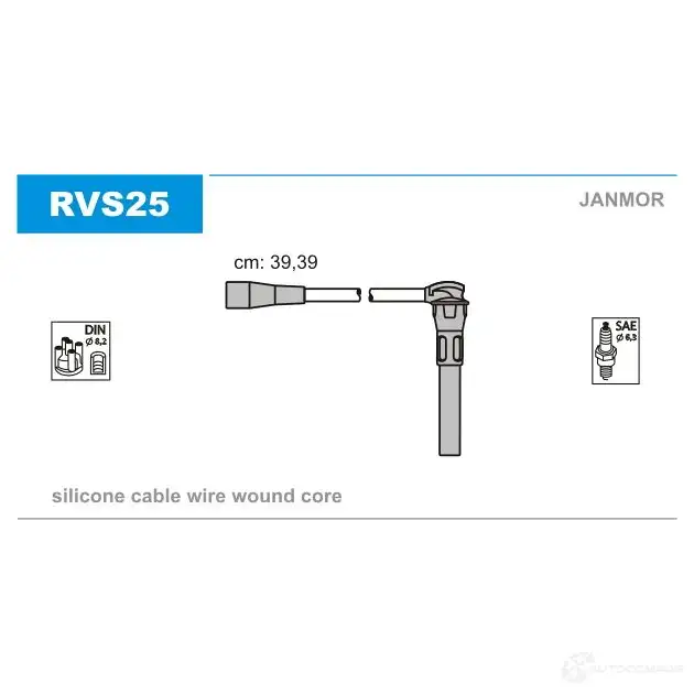 Высоковольтные провода зажигания, комплект JANMOR rvs25 5902925021045 2818560 3KLK W