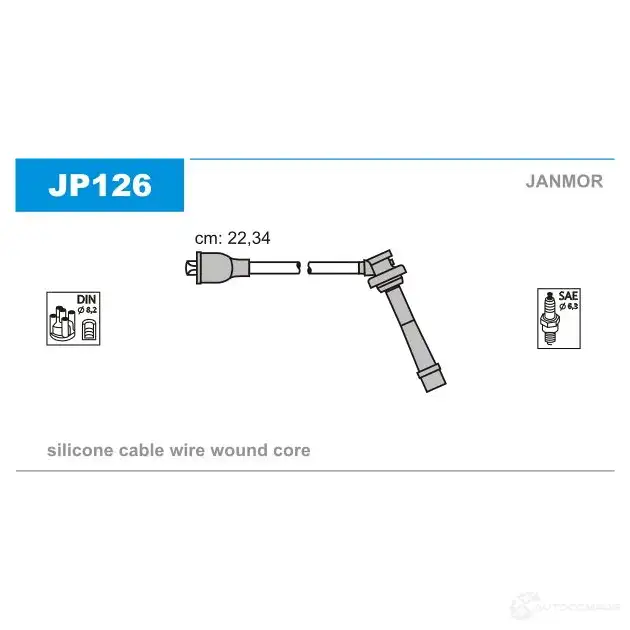 Высоковольтные провода зажигания, комплект JANMOR 5902925011039 2817925 C371 X jp126 изображение 0