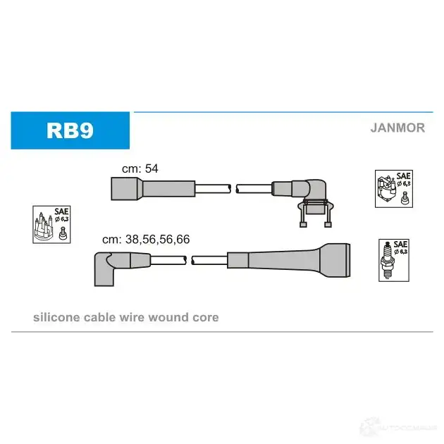 Высоковольтные провода зажигания, комплект JANMOR 2818504 E 8YZ7PL rb9 5902925003126 изображение 0