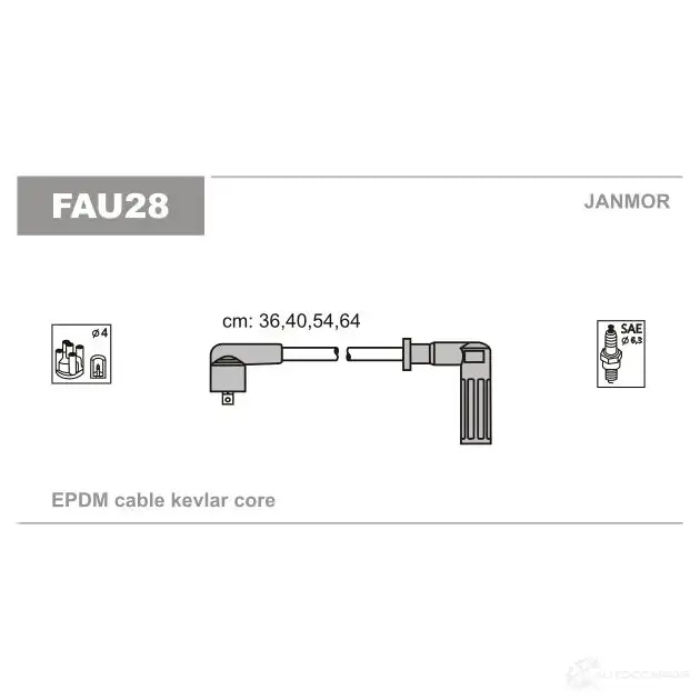 Высоковольтные провода зажигания, комплект JANMOR 5902925008954 Q FPSZ 2817232 fau28