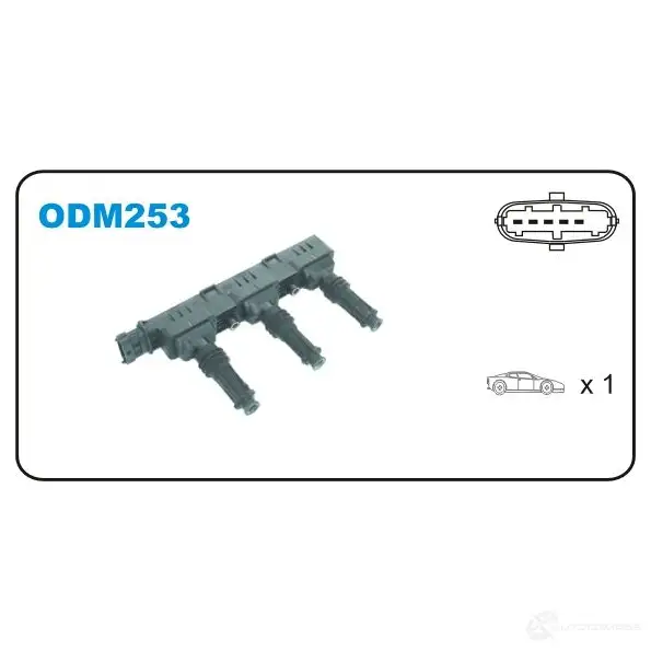 Катушка зажигания JANMOR 5902925000569 odm253 2818345 N17O CBS