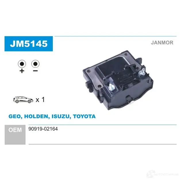 Катушка зажигания JANMOR 2817538 5902925205728 ZOXIW 3V jm5145