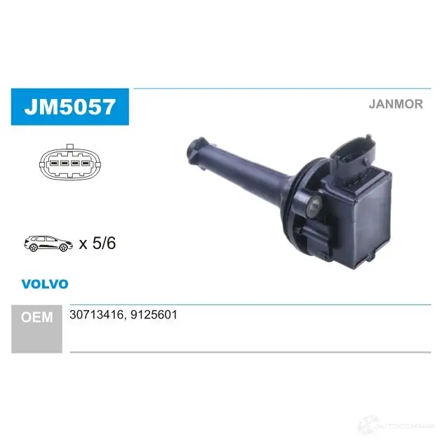 Катушка зажигания JANMOR 2817450 5902925204844 Y DKA3 jm5057