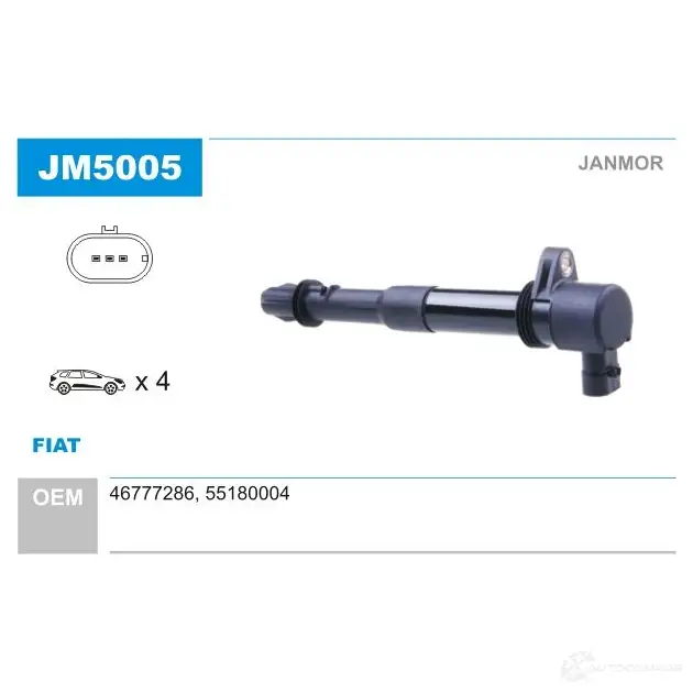 Катушка зажигания JANMOR 2817400 5902925203588 X NW9M5P jm5005