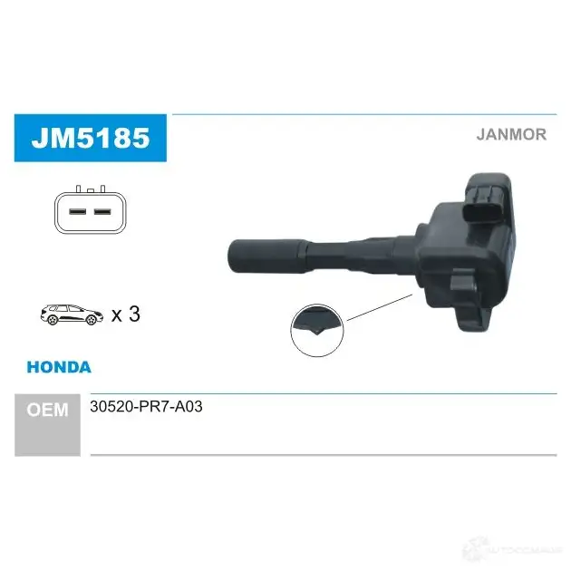 Катушка зажигания JANMOR 2817576 5902925207128 U DMEJJA jm5185