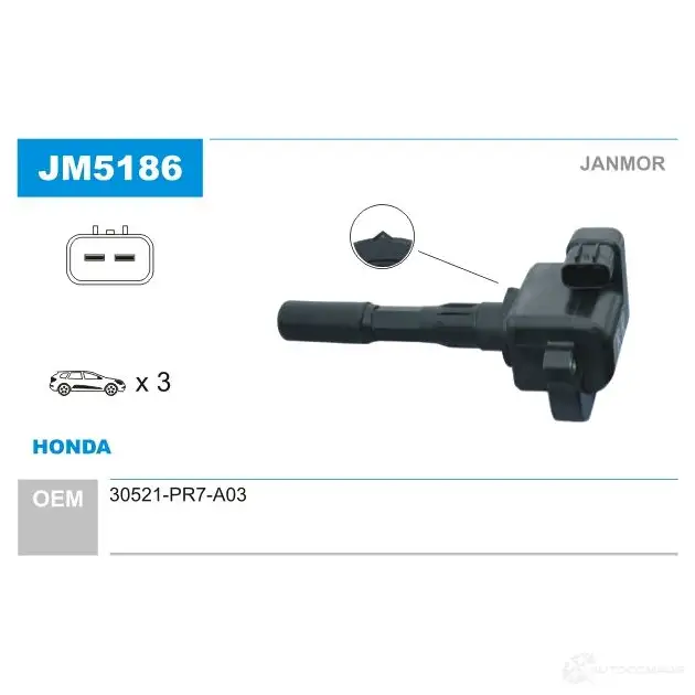 Катушка зажигания JANMOR 2817577 5902925207135 JYBL TK jm5186