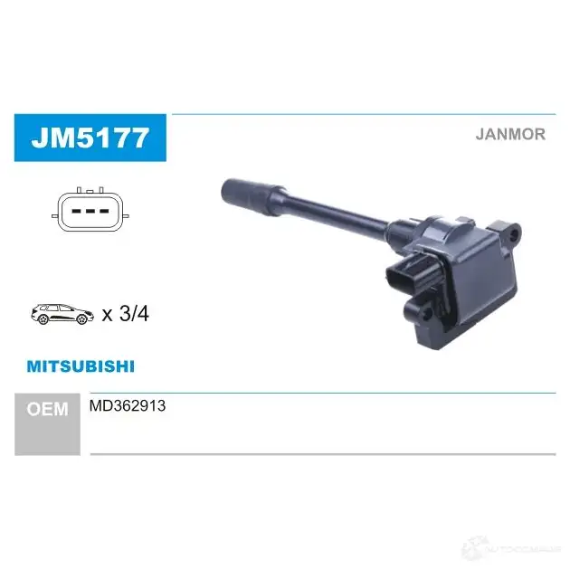 Катушка зажигания JANMOR Q3PO BP8 jm5177 5902925211774 2817568
