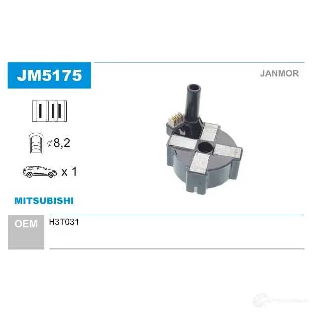 Катушка зажигания JANMOR AR3Z K2 jm5175 5902925211750 718312242