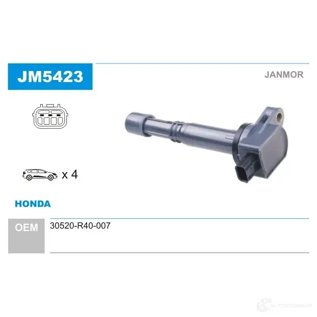 Катушка зажигания JANMOR 2817804 BU TCW 5902925216154 jm5423