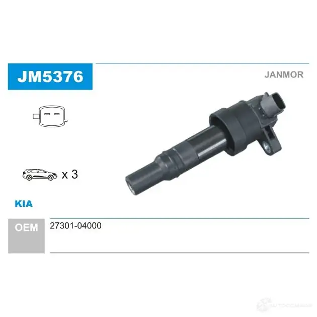 Катушка зажигания JANMOR 2817761 5902925209580 jm5376 UM 5X0 изображение 0