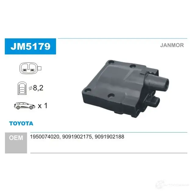 Катушка зажигания JANMOR 2817570 5902925207067 GT W5Z jm5179