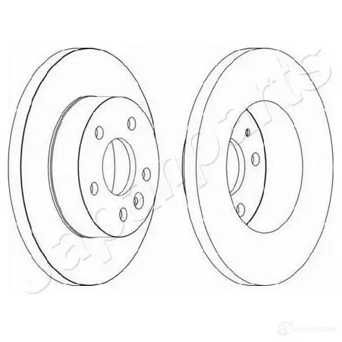 Тормозной диск JAPANPARTS 1437515781 di0565 JASGI 2S