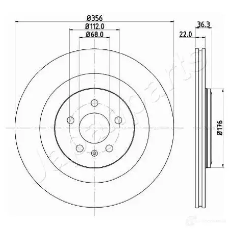 Тормозной диск JAPANPARTS dp0917 1437515178 6PRD0F J