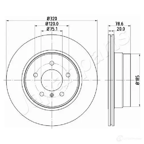 Тормозной диск JAPANPARTS ZISAG L dp0129 1437514643 изображение 0
