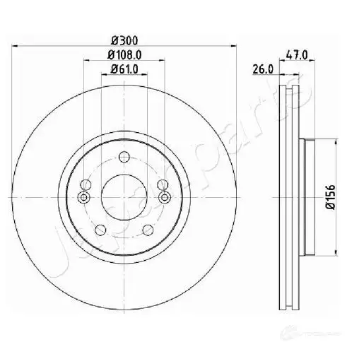 Тормозной диск JAPANPARTS 1437514414 7 MPJM di0712 изображение 0