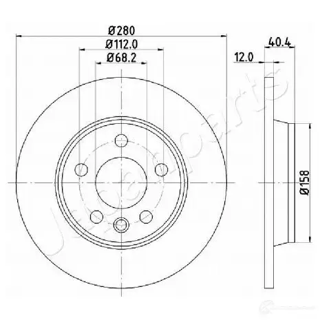 Тормозной диск JAPANPARTS 1437511629 LIY 4KL dp0926