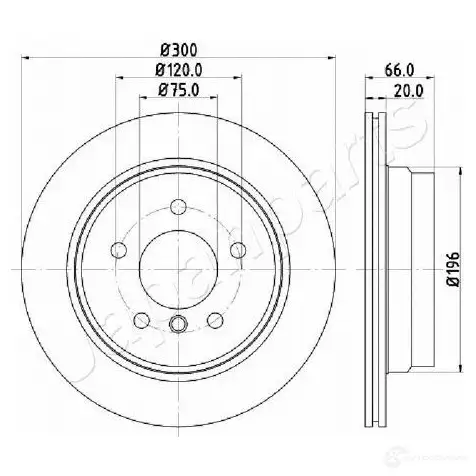 Тормозной диск JAPANPARTS dp0114 1437512870 VWI0 F