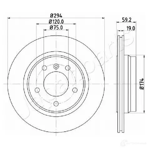 Тормозной диск JAPANPARTS L4 9IEBS dp0109 1437512622 изображение 0