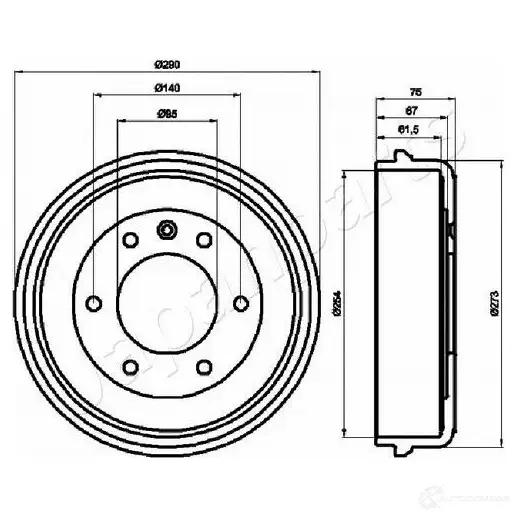 Тормозной барабан JAPANPARTS ta0410 1437474642 G OD4IY