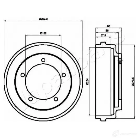 Тормозной барабан JAPANPARTS 1437474775 ta0316 J0FT 4