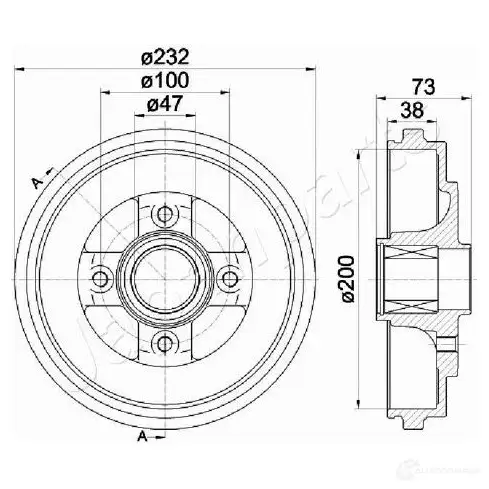 Тормозной барабан JAPANPARTS 5KB09 5 ta0401 1437474584 изображение 0