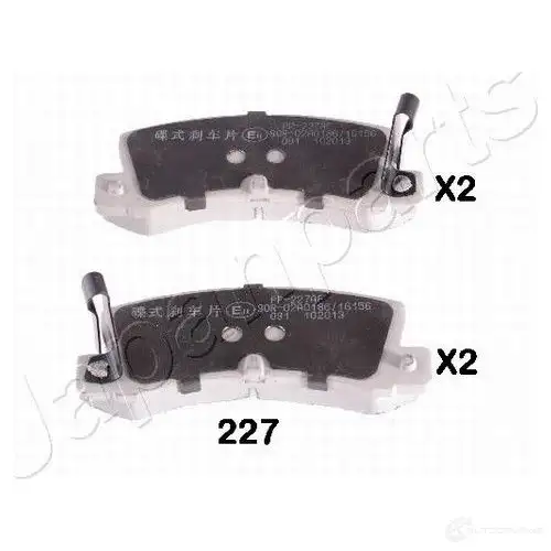 Тормозные колодки, комплект JAPANPARTS pp227af 1493657 8033001839883 TFUD S изображение 0