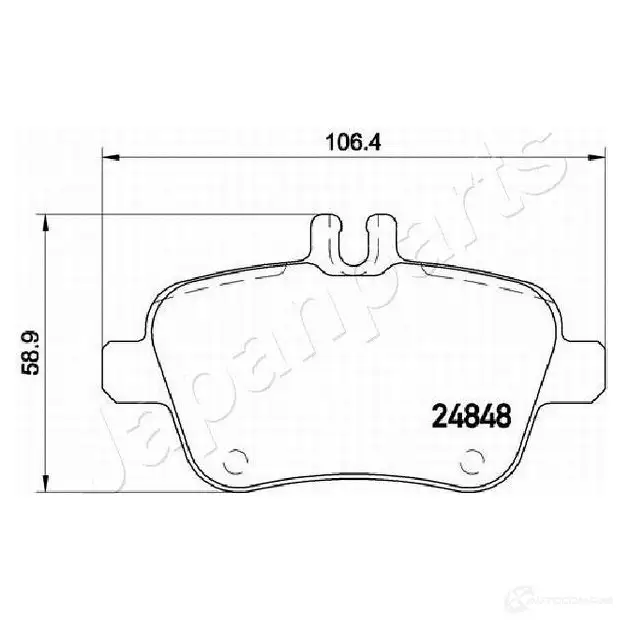 Тормозные колодки, комплект JAPANPARTS pp0501af 1437476545 OE3 YQM изображение 1