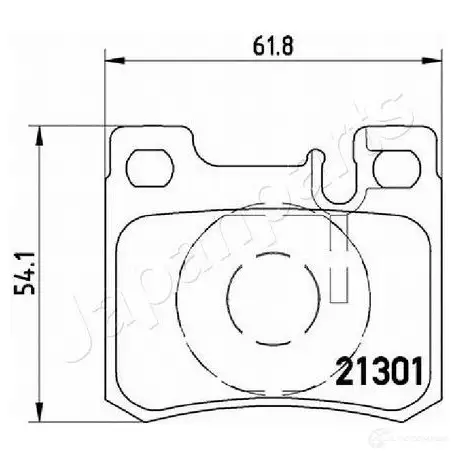 Тормозные колодки, комплект JAPANPARTS 1437476711 pp0510af QNGM I изображение 1