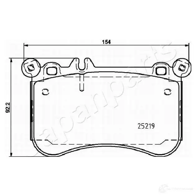 Тормозные колодки, комплект JAPANPARTS OFE CTP 1437476179 pa0523af изображение 1