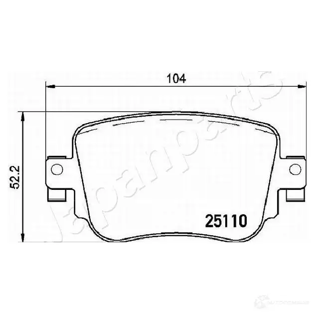 Тормозные колодки, комплект JAPANPARTS Y09 DX 1437477366 pp0900af изображение 1