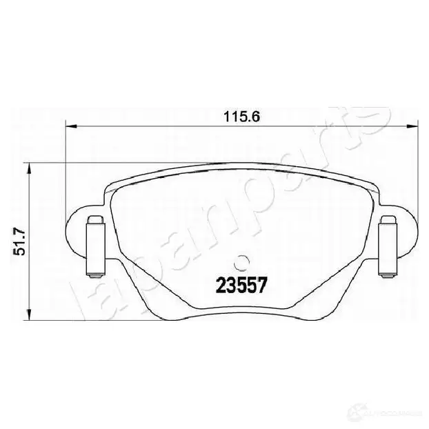 Тормозные колодки, комплект JAPANPARTS pp0305af 1437477512 VC PPMY изображение 1