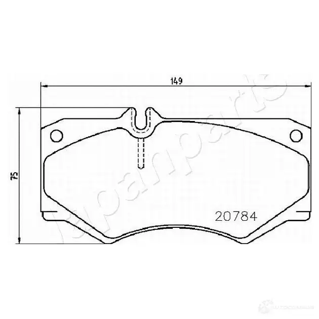 Тормозные колодки, комплект JAPANPARTS G81JD WQ 1437477312 pa0530af изображение 1