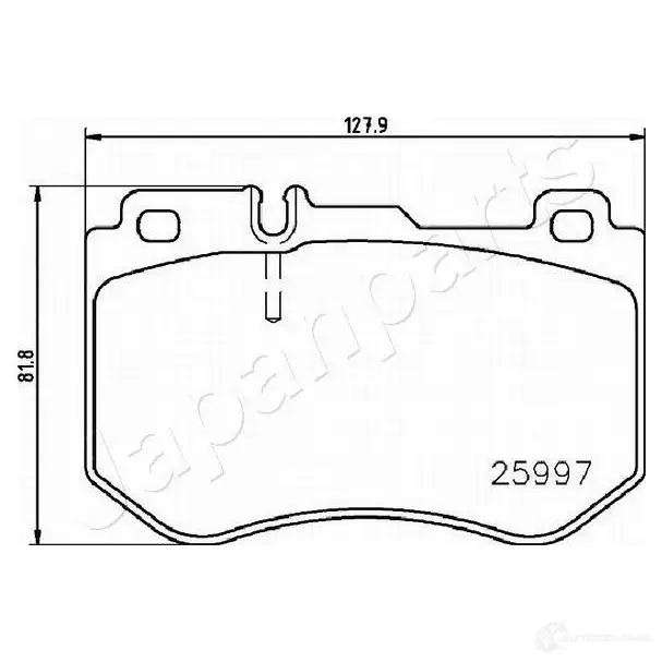 Тормозные колодки, комплект JAPANPARTS G0R LSMW pa0515af 1437477406 изображение 1