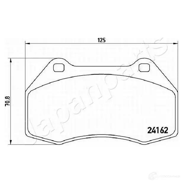 Тормозные колодки, комплект JAPANPARTS pa0703af 1437477220 3 KCIKH изображение 1
