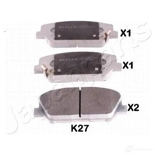 Тормозные колодки, комплект JAPANPARTS 1492544 NFM 06ZN 8033001838893 pak27af изображение 0
