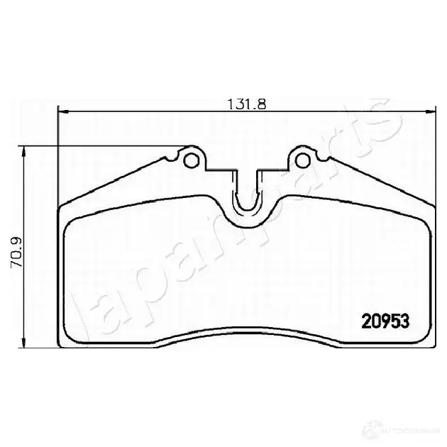 Тормозные колодки, комплект JAPANPARTS pa0904af AY98C SE 1437476396 изображение 1