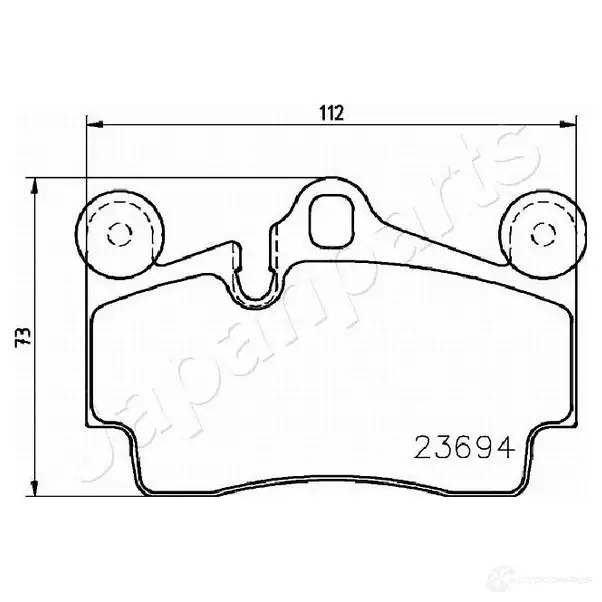 Тормозные колодки, комплект JAPANPARTS pp0918af 1437477315 Z GV5H изображение 1