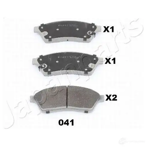 Тормозные колодки, комплект JAPANPARTS 8052553095097 pa041af VGS8 B6 1492117