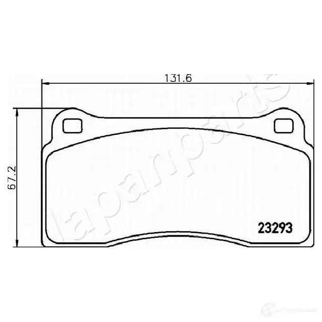 Тормозные колодки, комплект JAPANPARTS L HC0B pa0343af 1437477118 изображение 1